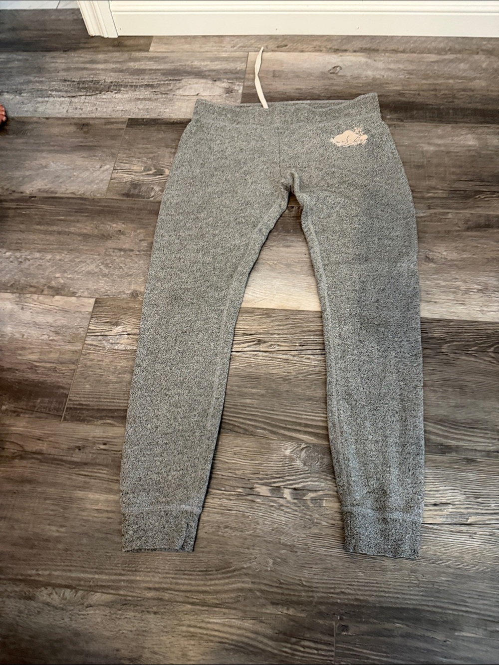 Roots Heather Gray Women's Joggers with‎ Small Logo